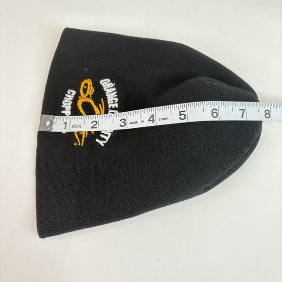 Vintage Orange County Choppers OCC Winter Beanie Hat Black OSFA Motorcycle USA - Picture 6 of 7